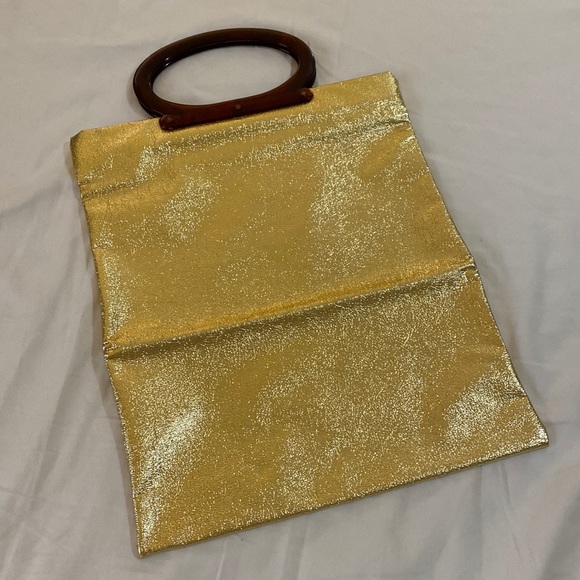 Handbags - Vintage Gold Lame Bag